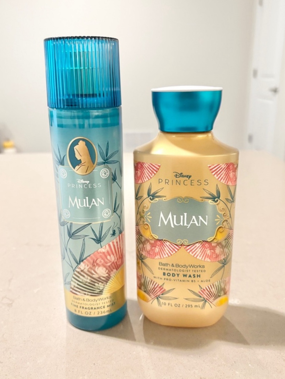Bath and Body Works Disney Princess Mulan Rare 2 Pc Set New